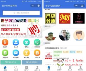 X-001 小程序源码 开源运营版 招聘系统源码 招聘求职 支持在线报名参加招聘|醉心素材|手游源码|端游源码|资源教程|工具分享|免费源码