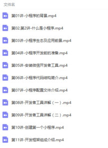 S-039 微信小程序开发零基础入门到精通项目实战视频教程|醉心素材|手游源码|端游源码|资源教程|工具分享|免费源码