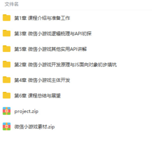 S-046 微信小游戏入门与实战 刷爆朋友圈视频教程|醉心素材|手游源码|端游源码|资源教程|工具分享|免费源码