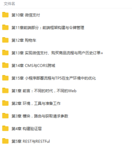S-050 基于ThinkPHP5.0微信小程序商城构建全栈应用视频教程|醉心素材|手游源码|端游源码|资源教程|工具分享|免费源码