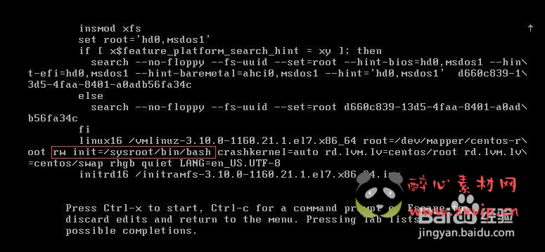 图片[4]|【CentOS.7-root密码重置】服务端以及虚拟机CentOS 7 服务器密码忘记的解决方案！|醉心素材|手游源码|端游源码|资源教程|工具分享|免费源码